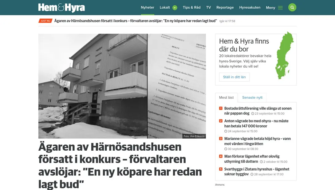 Skärmdump av hemhyra.se