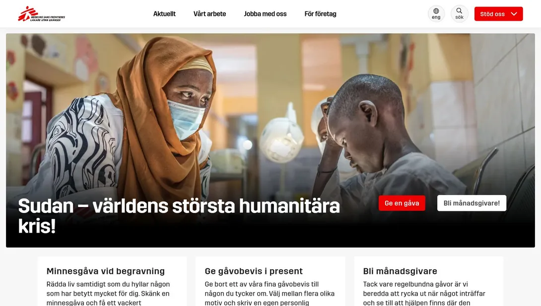 Skärmdump av lakareutangranser.se