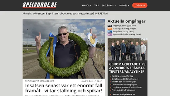Skärmdump av spelvarde.se