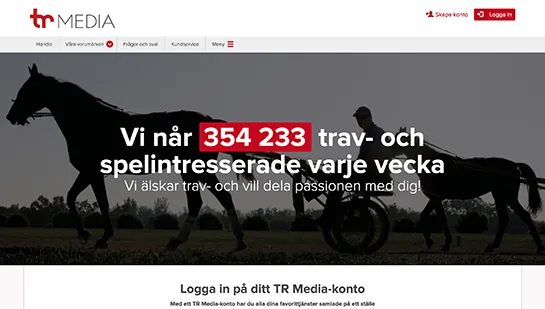 Skärmdump av trmedia.se